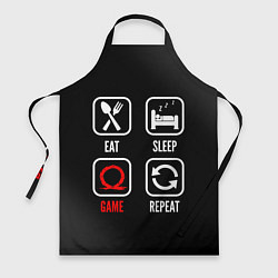 Фартук Eat, Sleep, God of War, Repeat