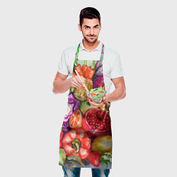 Фартук кулинарный Вкусное изобилие, цвет: 3D-принт — фото 2