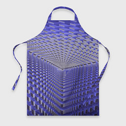 Фартук кулинарный Неоновые кубы - оптическая иллюзия, цвет: 3D-принт