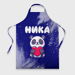 Фартук кулинарный Ника панда с сердечком, цвет: 3D-принт