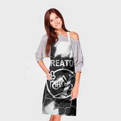 Фартук кулинарный Kreator кот - краска, цвет: 3D-принт — фото 2