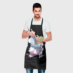 Фартук кулинарный Информационное облако, цвет: 3D-принт — фото 2