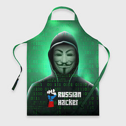 Фартук Russian hacker green