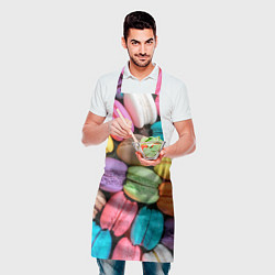 Фартук кулинарный Цветные Макаруны, цвет: 3D-принт — фото 2