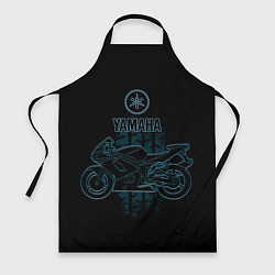 Фартук кулинарный Yamaha moto theme, цвет: 3D-принт