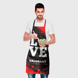 Фартук кулинарный Valorant love классика, цвет: 3D-принт — фото 2