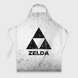 Фартук кулинарный Zelda с потертостями на светлом фоне, цвет: 3D-принт