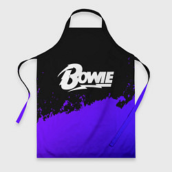 Фартук кулинарный David Bowie purple grunge, цвет: 3D-принт