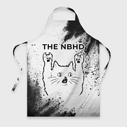 Фартук The Neighbourhood рок кот на светлом фоне