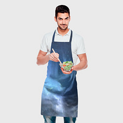 Фартук кулинарный Холодное космическое молчание, цвет: 3D-принт — фото 2