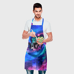Фартук кулинарный Liverpool неоновый космос, цвет: 3D-принт — фото 2