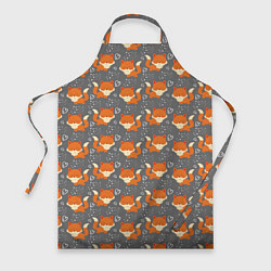 Фартук кулинарный Веселые лисички, цвет: 3D-принт