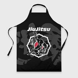 Фартук кулинарный Jiu-jitsu throw logo, цвет: 3D-принт