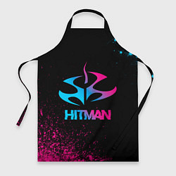 Фартук кулинарный Hitman - neon gradient, цвет: 3D-принт