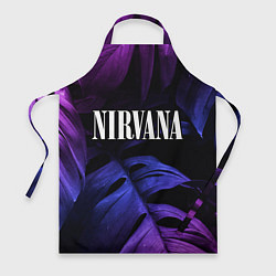 Фартук кулинарный Nirvana neon monstera, цвет: 3D-принт