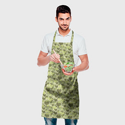 Фартук кулинарный Милитари сердце пиксель, цвет: 3D-принт — фото 2