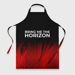 Фартук кулинарный Bring Me the Horizon red plasma, цвет: 3D-принт