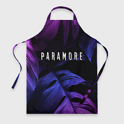 Фартук кулинарный Paramore neon monstera, цвет: 3D-принт