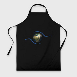 Фартук кулинарный Планета Земля в руках человека, цвет: 3D-принт