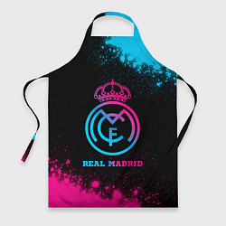 Фартук кулинарный Real Madrid - neon gradient, цвет: 3D-принт