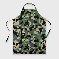 Фартук кулинарный Камуфляж WW2 US Summer Verdant, цвет: 3D-принт