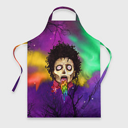 Фартук кулинарный Зомби с радугой, цвет: 3D-принт