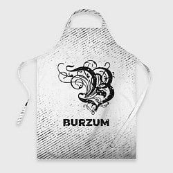 Фартук Burzum с потертостями на светлом фоне