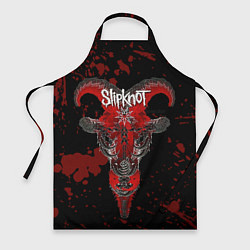 Фартук кулинарный Slipknot - красный козел, цвет: 3D-принт