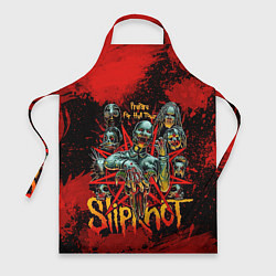 Фартук кулинарный Slipknot red satan, цвет: 3D-принт