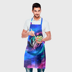 Фартук кулинарный Dead Space неоновый космос, цвет: 3D-принт — фото 2