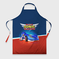 Фартук кулинарный Team Sonic Racing - Ёжик и его точило, цвет: 3D-принт