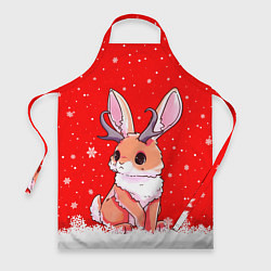Фартук кулинарный Кролик олень - кролик с рожками, цвет: 3D-принт