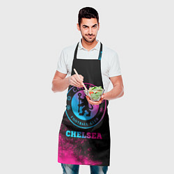 Фартук кулинарный Chelsea - neon gradient, цвет: 3D-принт — фото 2