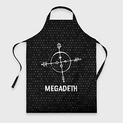 Фартук Megadeth glitch на темном фоне