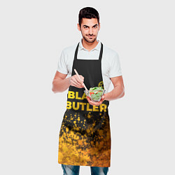 Фартук кулинарный Black Butler - gold gradient: символ сверху, цвет: 3D-принт — фото 2