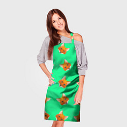 Фартук кулинарный Эстетика Полигональные лисы, цвет: 3D-принт — фото 2