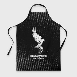 Фартук кулинарный Hollywood Undead с потертостями на темном фоне, цвет: 3D-принт