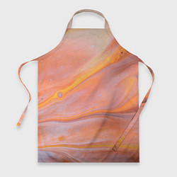 Фартук кулинарный Оранжевая река и краски, цвет: 3D-принт
