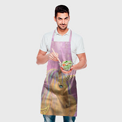 Фартук кулинарный Фэнтези единорог, цвет: 3D-принт — фото 2