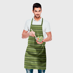 Фартук кулинарный Милитари ромб с полоской, цвет: 3D-принт — фото 2