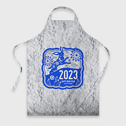 Фартук кулинарный Happy New Year - 2023, цвет: 3D-принт