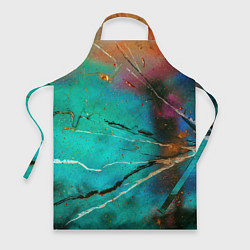 Фартук кулинарный Светло-зелёный туман, краски и тени, цвет: 3D-принт