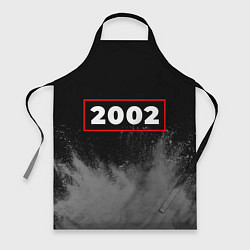 Фартук кулинарный 2002 - в красной рамке на темном, цвет: 3D-принт