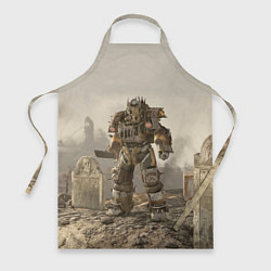 Фартук кулинарный Bone raider power armor skin in fallout, цвет: 3D-принт