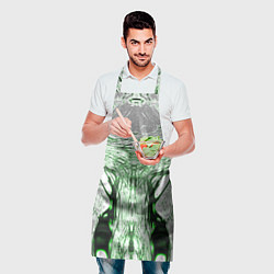 Фартук кулинарный Зеленый узор, цвет: 3D-принт — фото 2