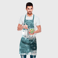Фартук кулинарный Сноуборд синева, цвет: 3D-принт — фото 2
