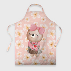 Фартук Мишка с корзинкой