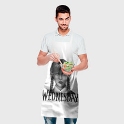 Фартук кулинарный Уэнсдэй Аддамс - Wednesday, цвет: 3D-принт — фото 2