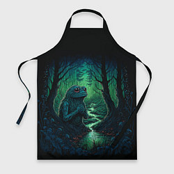 Фартук кулинарный Лягушонок Пепе сидит на болоте, цвет: 3D-принт