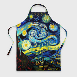 Фартук кулинарный Винсент ван Гог, звездная ночь, цвет: 3D-принт
